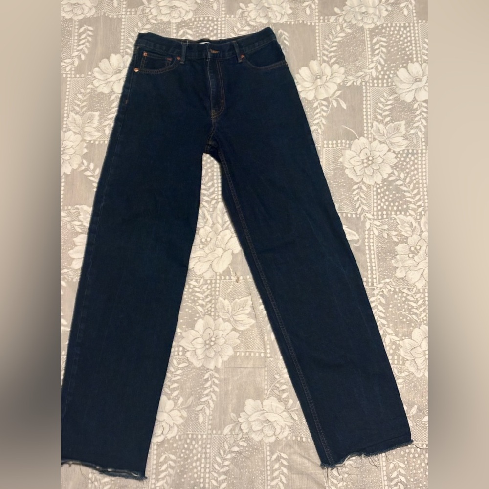 Zara Women’s Deep Blue Straight leg Jeans